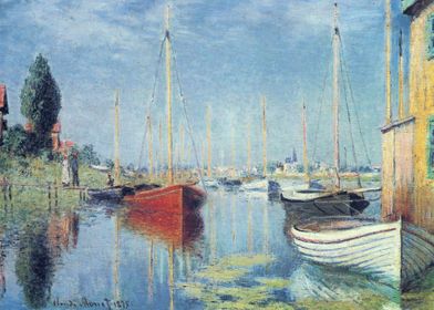 argenteuil yachts by Monet