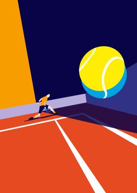 Tennis illustration 