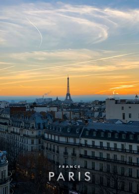 The Eiffel Tower Sunset