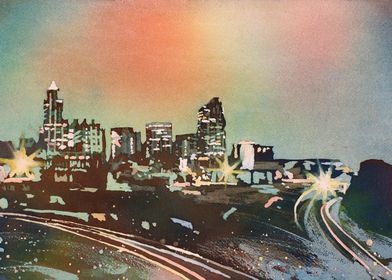 Raleigh NC Skyline Art