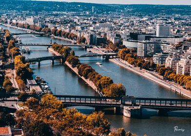 Paris City Skyline