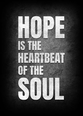Hope typography poster