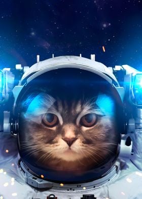 A Brave Cat Astronaut