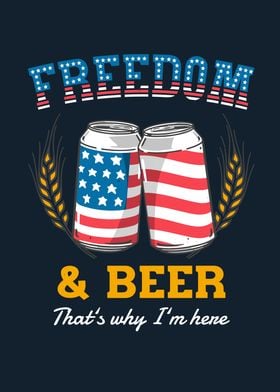 Freedom And Beer USA Fun