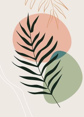 Elegant botanical leaf