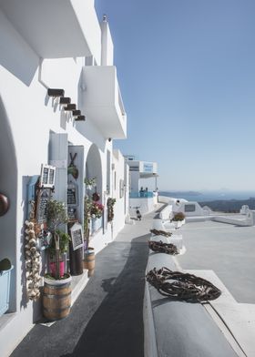 Santorini Street in Sky