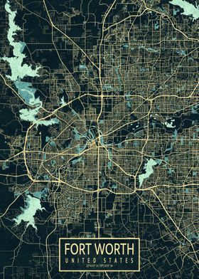 Fort Worth City Map Summer