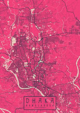 Dhaka City Map Blossom