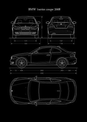 BMW 1series coupe 2008   