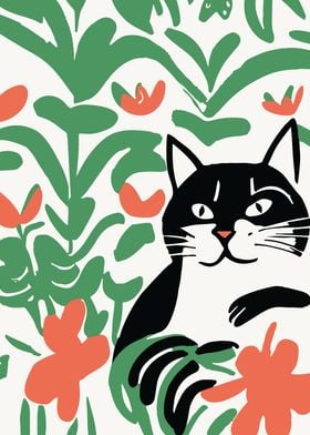 Fauvist Cat Poster