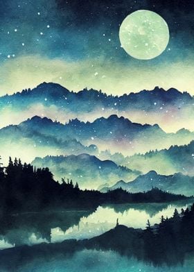 Watercolor Landscape Magic