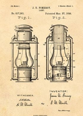 Hurricane Lantern Patent