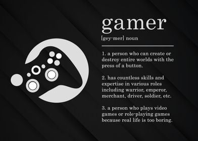 Funny Gamer Definition