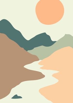 Minimal river mountains