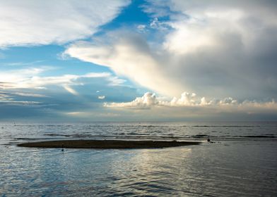 Clouds over the sea