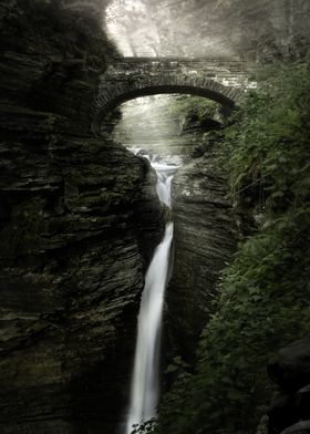 Waterfalls and Rock Bridge