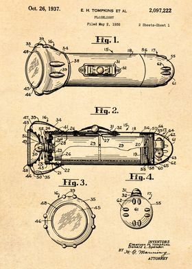 Retro Flashlight Patent