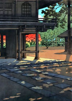 Ukiyo e Heirin Temple