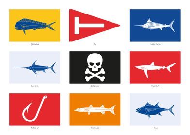 Capture Fish Flags
