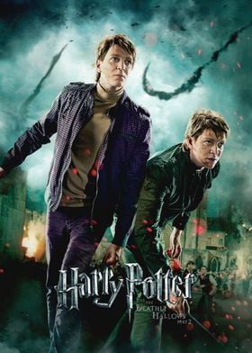 Póster de pared grande Harry Potter and the Deadly Hallows - trio, Regalos  y merch
