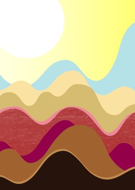abstract mountain vector 