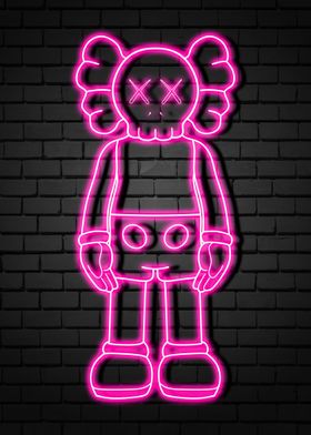 neon kaws