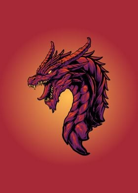 The red dragon head