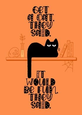 Funny Cat Quote Minimalist