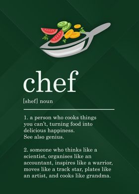 Funny Chef Definition Cook