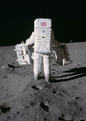 Astronaut on the moon