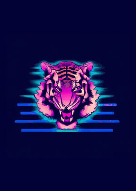 Tiger Vaporwave