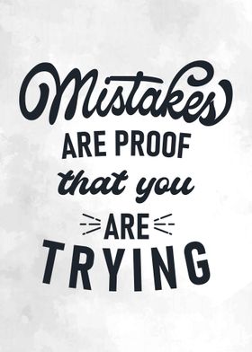 mistakes are proof