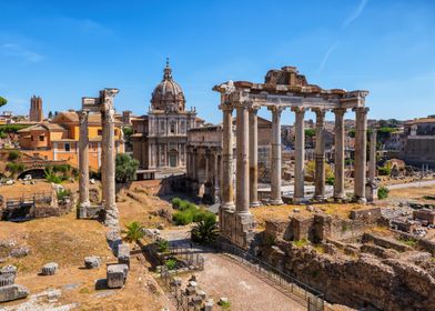Roman Forum In Rome