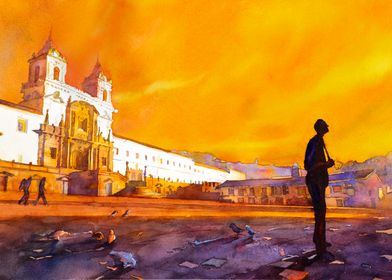 Monastery Quito Painting