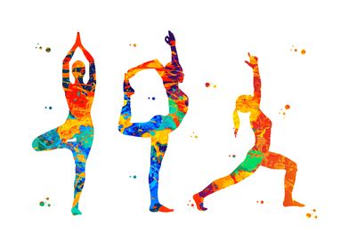 Watercolors Yoga