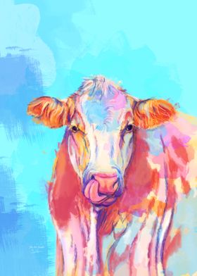 Whimsical Cow 