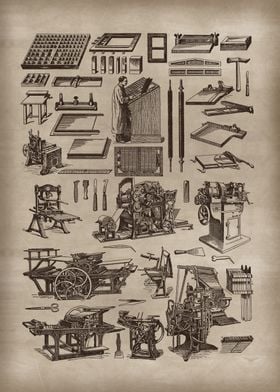 Vintage Printing Press