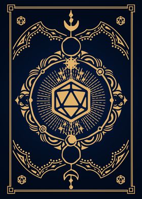 D20 Spell card