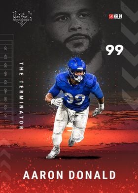 Aaron Donald 99 Los Angeles Rams football player poster gift shirt