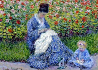 madame monet and child