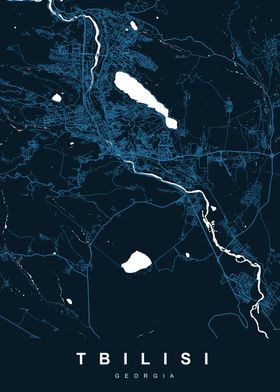 TBILISI Map GEORGIA