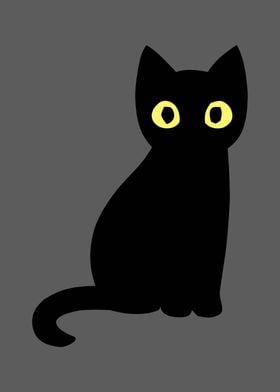 cat black cute