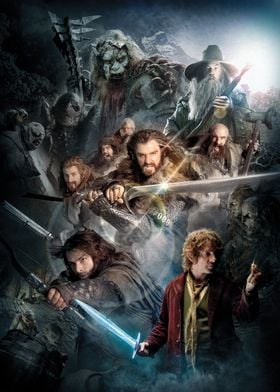 The Hobbit Posters Online Paintings Pictures, Metal Shop Prints, Unique Displate | 