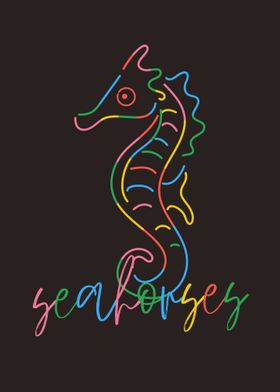 Multi Colored Seahorses