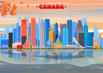 Travel Canada Skyline