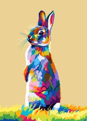 Rabbit Pop art