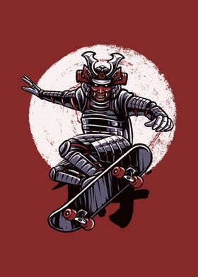 The skateboarding samurai