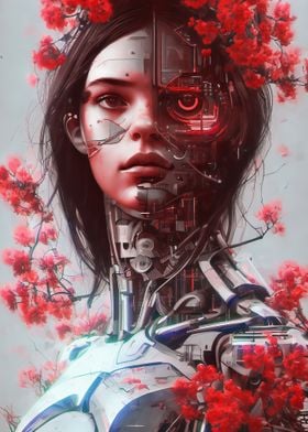 Floral cyborg