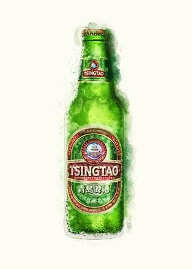 Vintage Qingdao Beer