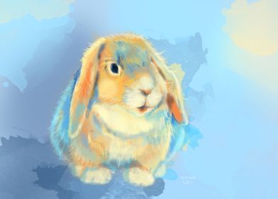 Winter Fluff Bunny Rabbit